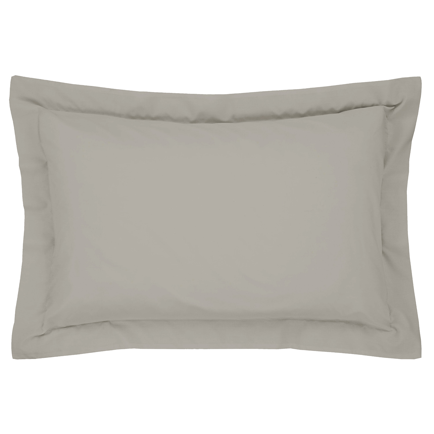 Luxury Percale Grey Oxford Pillowcase Pair Home Store + More