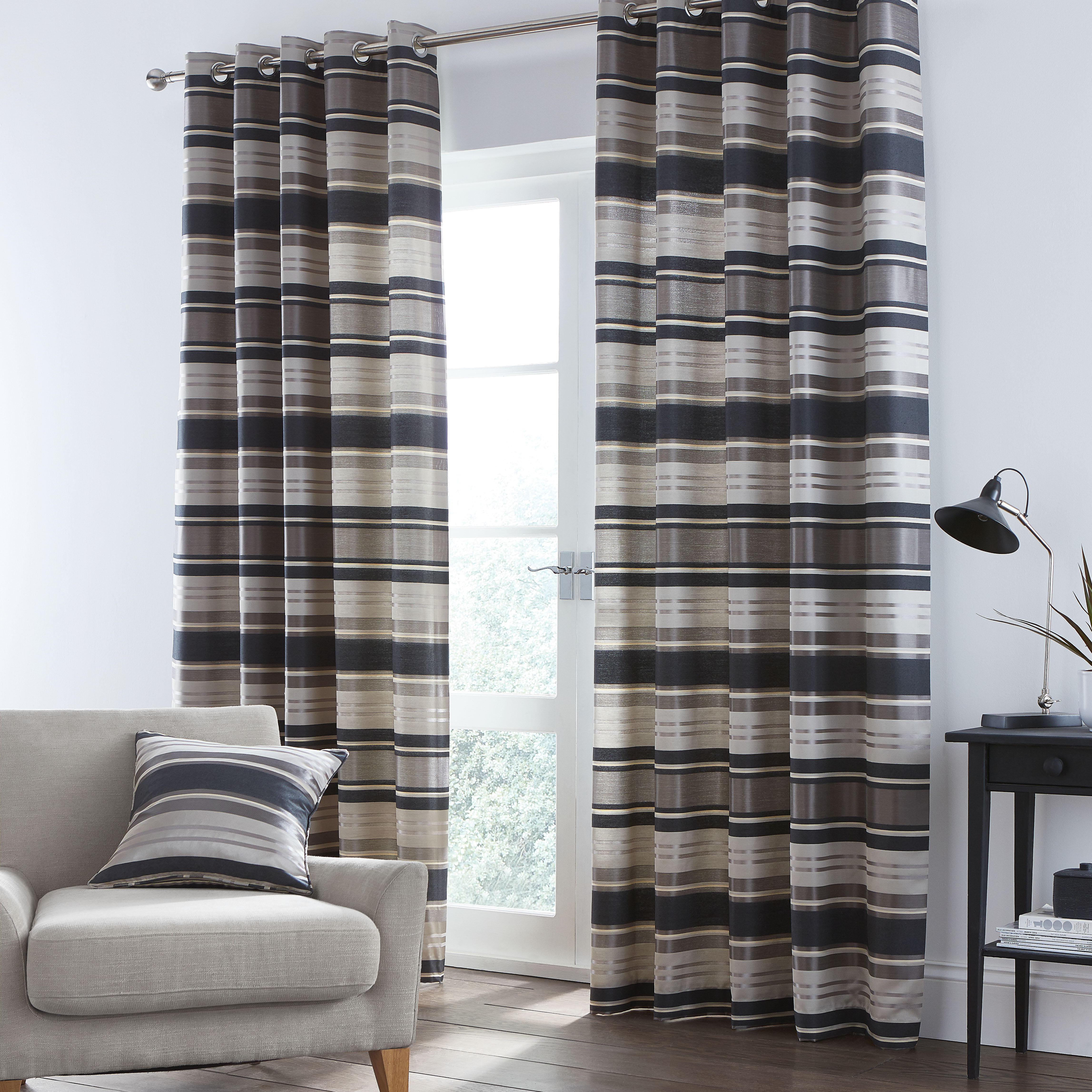 Images horizontal stripe curtains