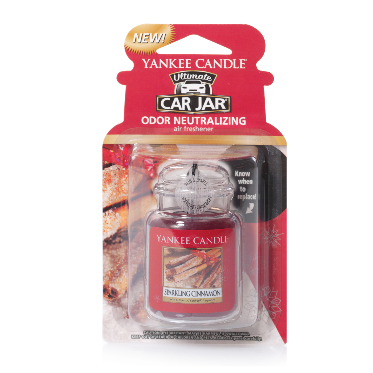Yankee Candle Sparkling Cinnamon Car Jar Home Store + More
