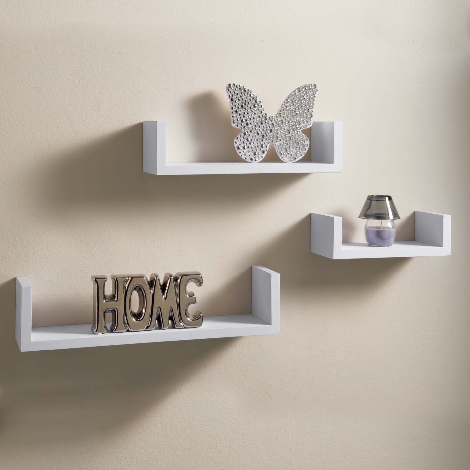 capri floating wall shelves