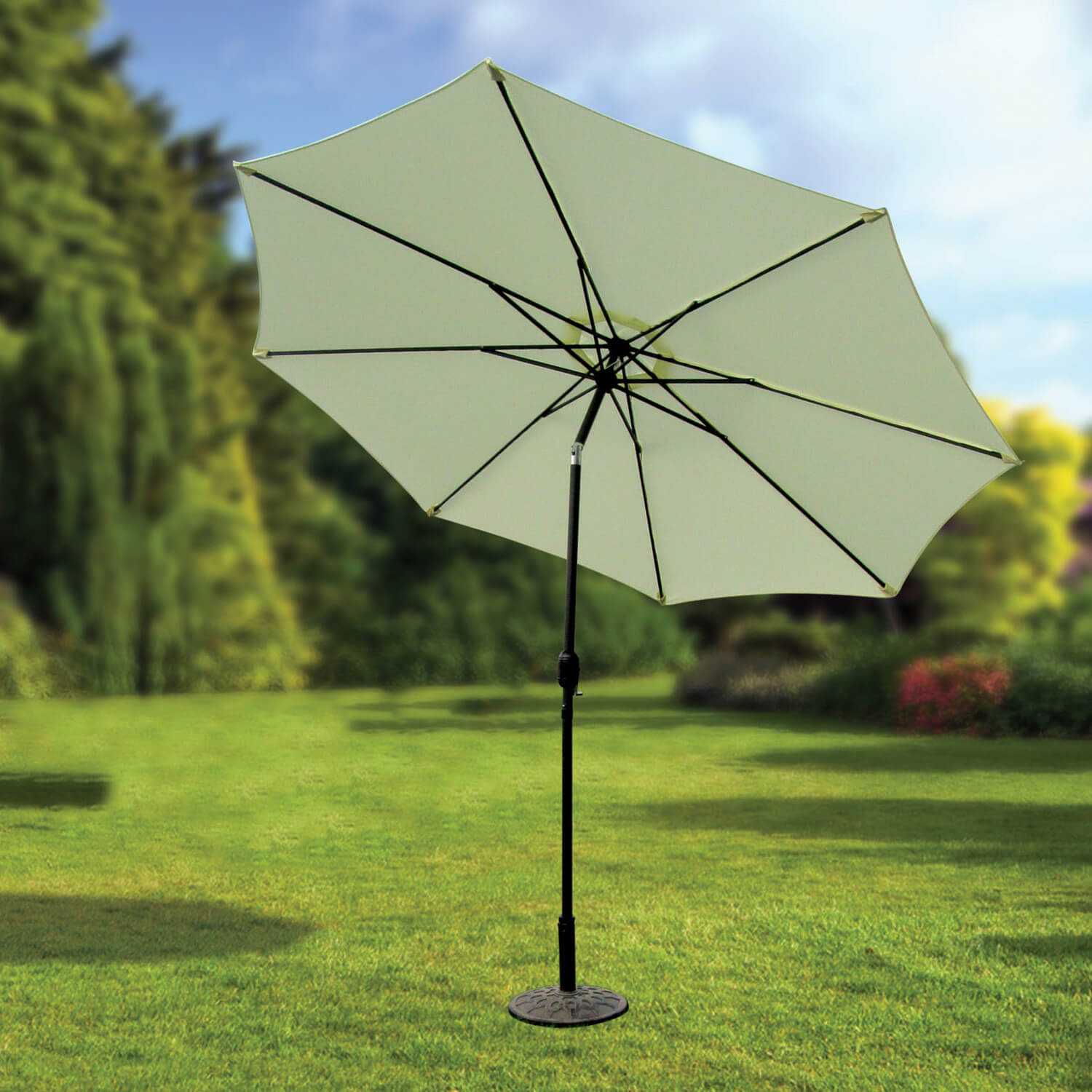 3m Crank & Tilit Sun Parasol Cream Home Store + More