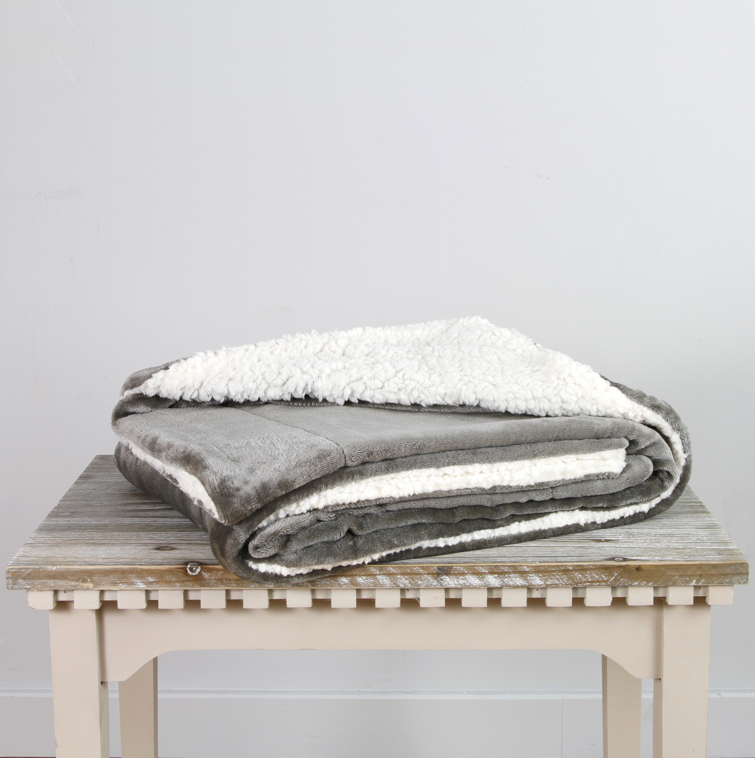 Ruane Mink Sherpa Champagne Throw Home Store + More